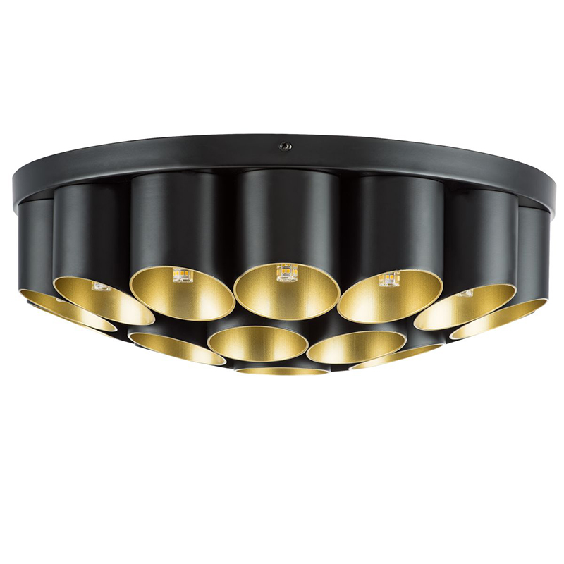 Потолочный светильник Garbi Black Pipe Organ Ceiling Lamp 22 Черный Золотой в Челябинске | Loft Concept 