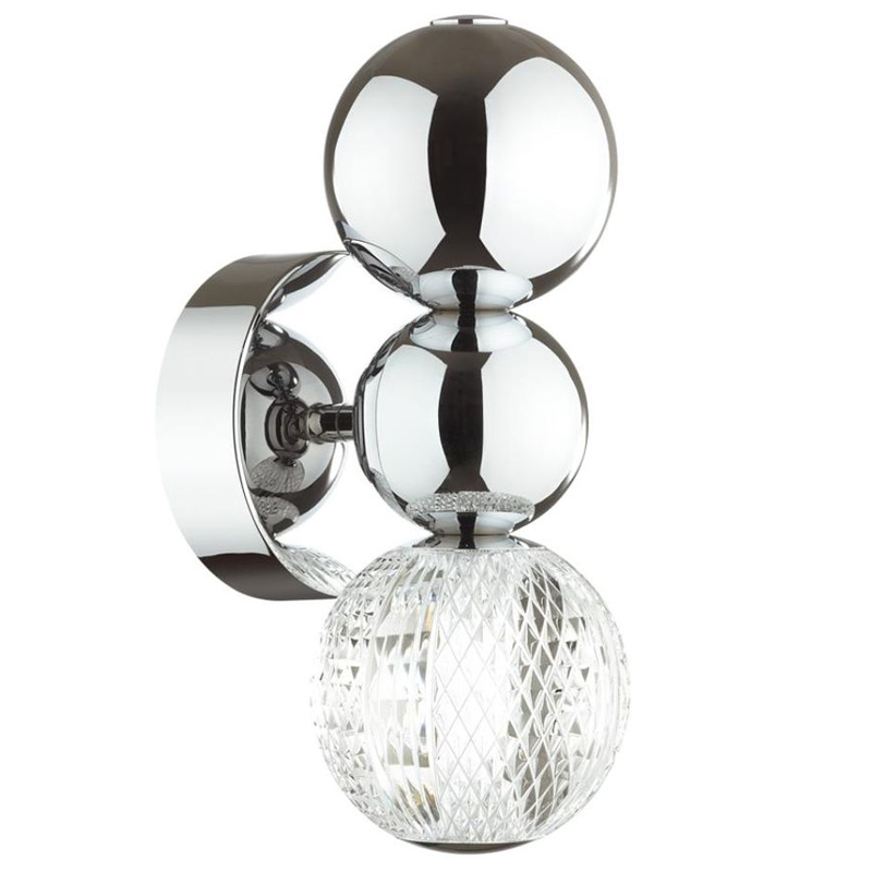 Светодиодное бра Crystal Globule Small Хром Хром Прозрачный Светодиодное бра Crystal Globule Small Хром Хром Прозрачный в Челябинске | Loft Concept