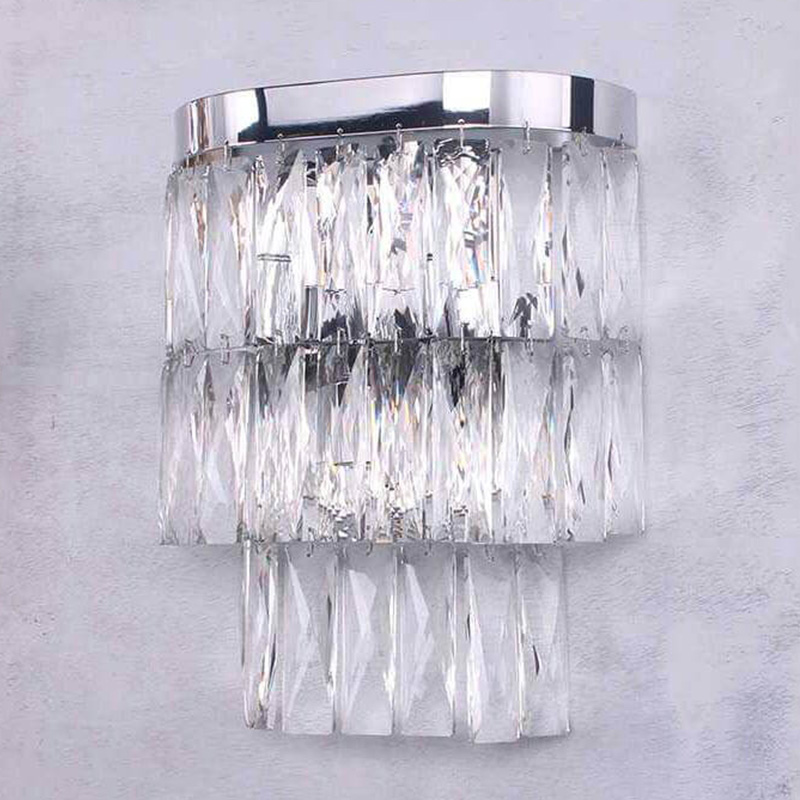 Бра Crystal Pendants Regena Chrome Wall Lamp Хром Прозрачный (Transparent) Бра Crystal Pendants Regena Chrome Wall Lamp Хром Прозрачный (Transparent) в Челябинске | Loft Concept