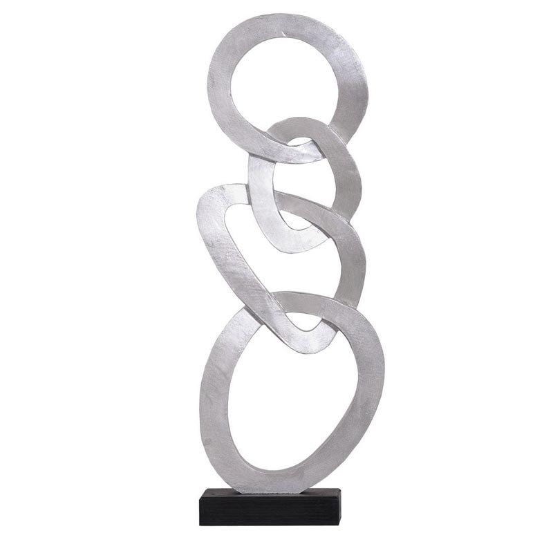 Статуэтка Anillos Statuette silver II Серебряный Черный Статуэтка Anillos Statuette silver II Серебряный Черный в Челябинске | Loft Concept