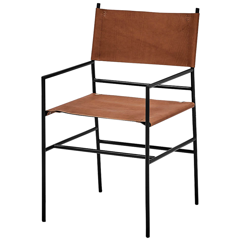 Стул Ultan Loft Stool Черный Коричневый Стул Ultan Loft Stool Черный Коричневый в Челябинске | Loft Concept