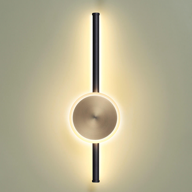 Бра Barrette Circle Sconce Черный Античная Бронза Бра Barrette Circle Sconce Черный Античная Бронза в Челябинске | Loft Concept