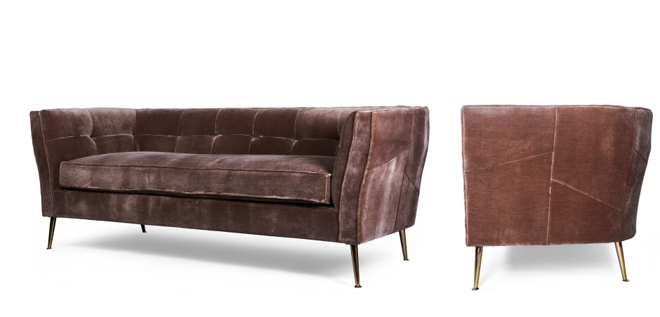 Диван трехместный Flatter brown Диван трехместный Flatter brown - Loft-Concept в Челябинске