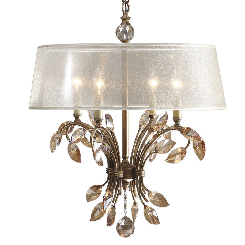 Люстра Malory Crystal Petals Chandelier Бронза Люстра Malory Crystal Petals Chandelier Бронза в Челябинске | Loft Concept