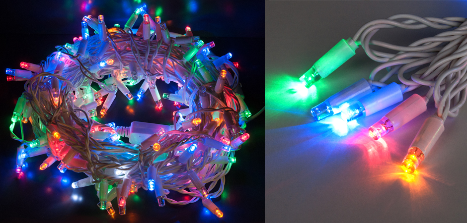 Мерцающая Цветная Гирлянда для улицы - Loft-Concept в Челябинске