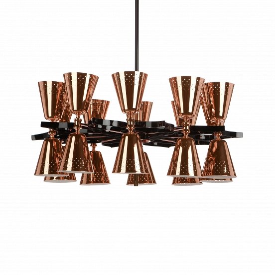 Потолочный светильник Charles 20 Suspension Light Медь Черный Потолочный светильник Charles 20 Suspension Light Медь Черный в Челябинске | Loft Concept