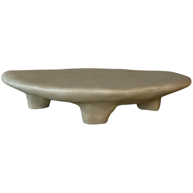 Кофейный стол Stone Coffee Table White Бежево-серый Кофейный стол Stone Coffee Table White Бежево-серый в Челябинске | Loft Concept