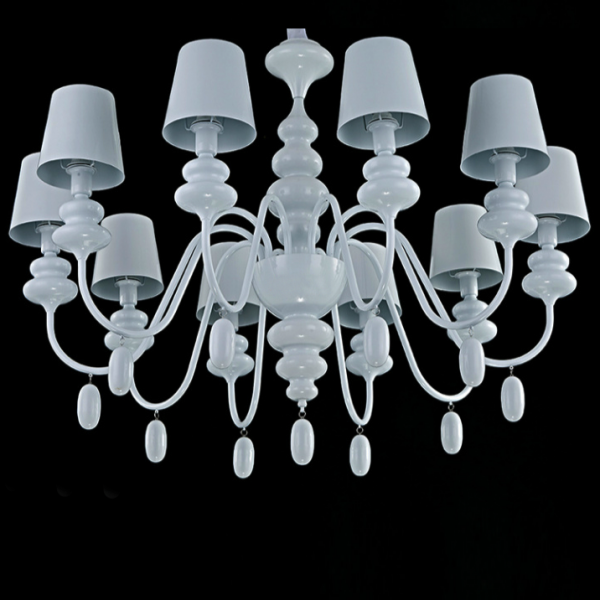 Люстра Masiero Eva Chandelier 10 Белый Люстра Masiero Eva Chandelier 10 Белый в Челябинске | Loft Concept