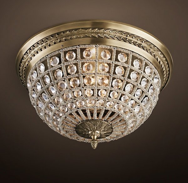 Потолочный светильник RH 19th c. Casbah Crystal Top 43 Темная бронза винтаж Потолочный светильник RH 19th c. Casbah Crystal Top 43 Темная бронза винтаж в Челябинске | Loft Concept