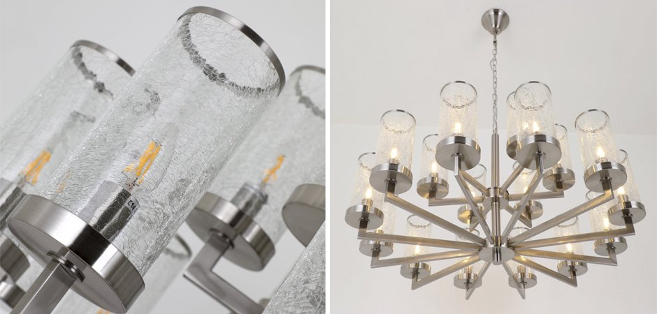 Люстра LIAISON TWO-TIER Chandelier 18 Silver Люстра LIAISON TWO-TIER Chandelier 18 Silver - Loft-Concept в Челябинске