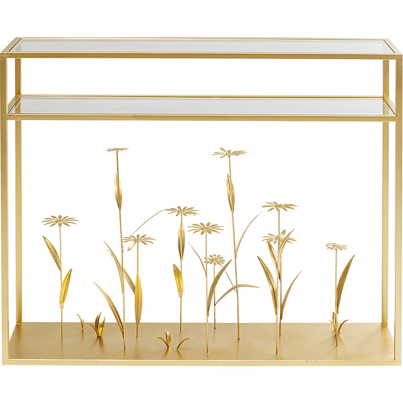 Консоль Golden Flowers Золотой Консоль Golden Flowers Золотой в Челябинске | Loft Concept