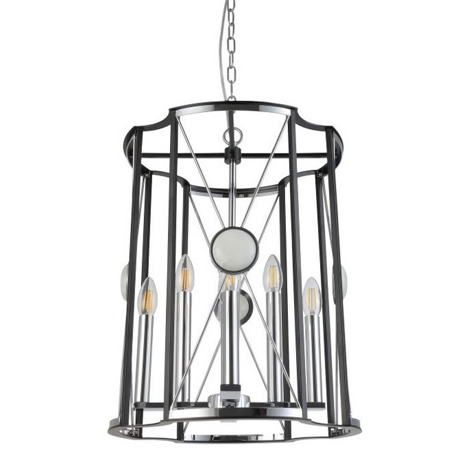 Люстра Candles Cell Chromium Хром Черный Люстра Candles Cell Chromium Хром Черный в Челябинске | Loft Concept