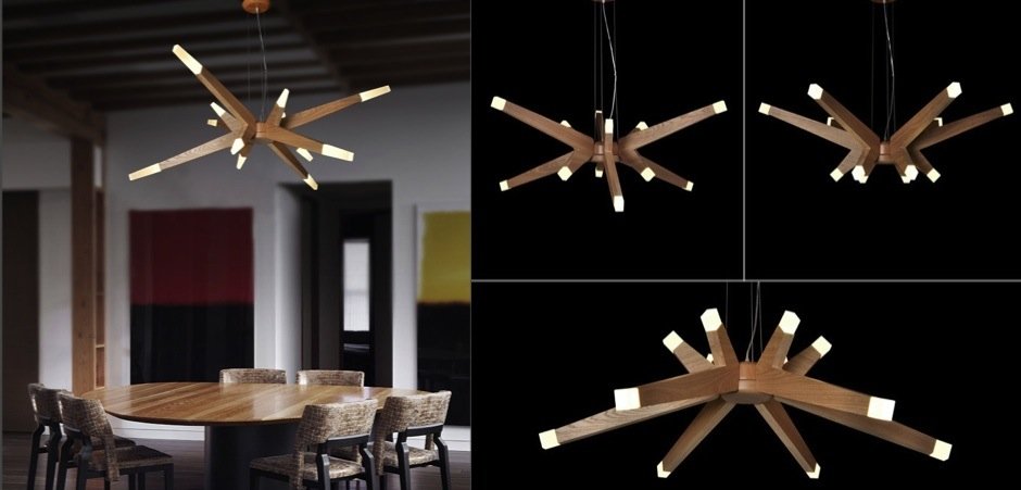Люстра Wooden Glowworm Star Люстра Wooden Glowworm Star - Loft-Concept в Челябинске