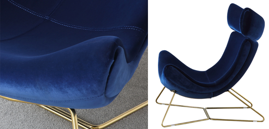 Кресло Имола Лаунж велюр - фото №1