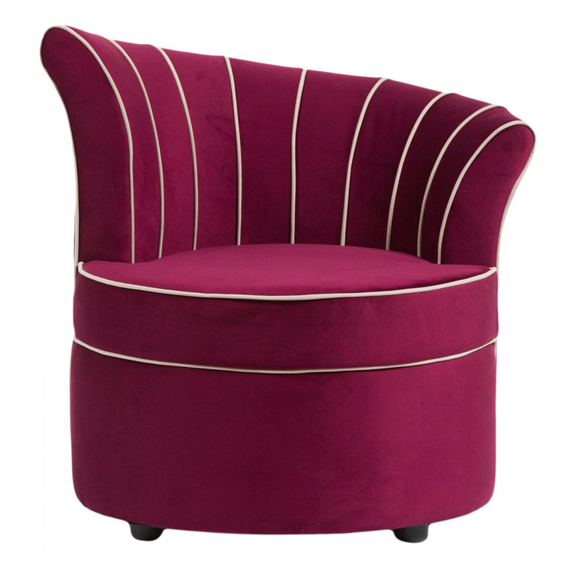 Кресло Curly Backrest Violet Лиловый Кресло Curly Backrest Violet Лиловый в Челябинске | Loft Concept