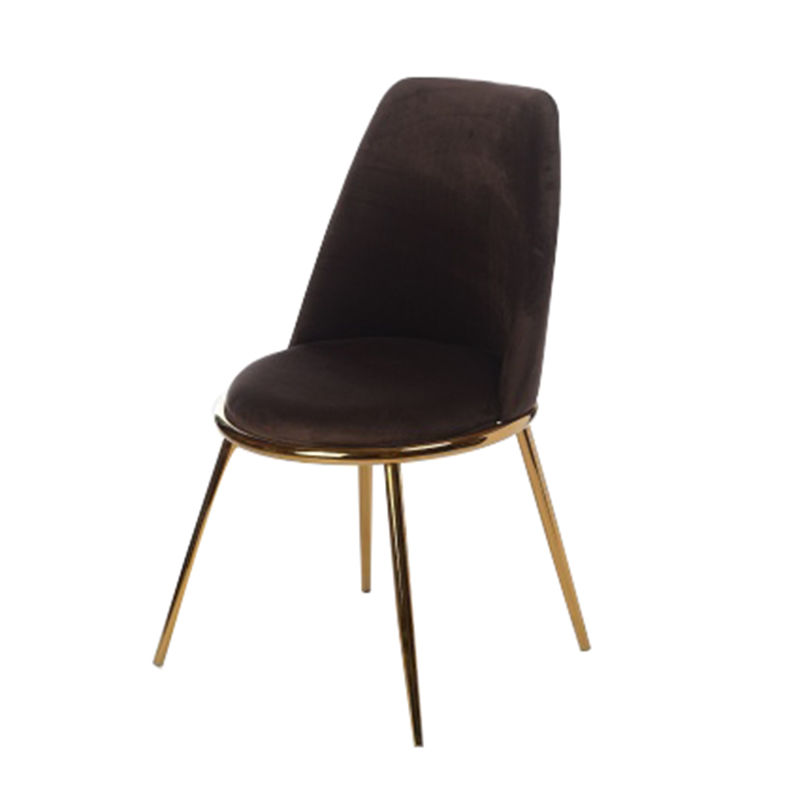 Стул Chairs Velvet Brown Коричневый Золотой Стул Chairs Velvet Brown Коричневый Золотой в Челябинске | Loft Concept
