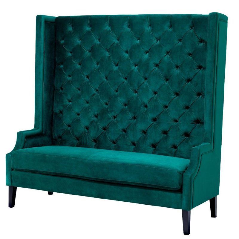 Диван Eichholtz Sofa Spectator Изумрудный Черный Диван Eichholtz Sofa Spectator Изумрудный Черный в Челябинске | Loft Concept