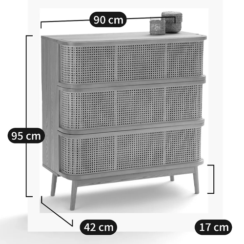 Комод с 3-мя ящиками из плетеного ротанга Ruiz Light Chest of Drawers Комод с 3-мя ящиками из плетеного ротанга Ruiz Light Chest of Drawers в Челябинске