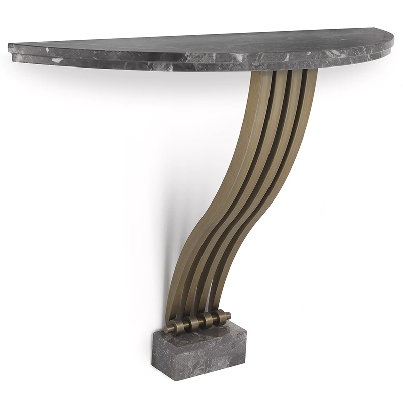 Консоль Eichholtz Console Table Renaissance Brass Серый Латунь Консоль Eichholtz Console Table Renaissance Brass Серый Латунь в Челябинске | Loft Concept