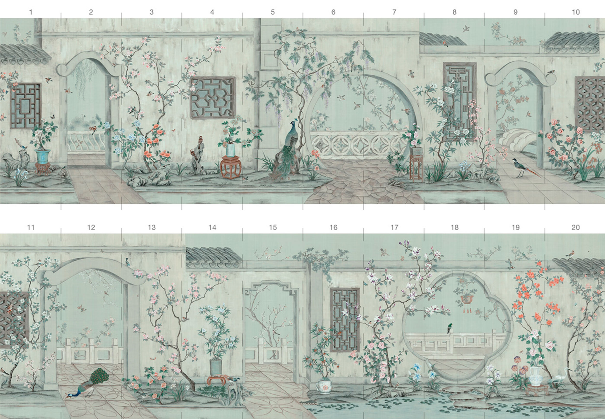 Обои ручная роспись Emperor's Garden Mist Обои ручная роспись Emperor's Garden Mist - постер Loft-Concept в Челябинске
