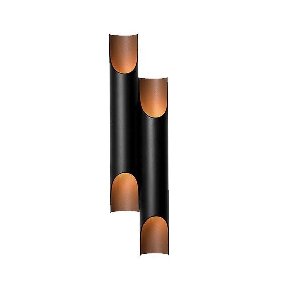 Бра Galliano Double by DELIGHTFULL Black Черный Золотой Бра Galliano Double by DELIGHTFULL Black Черный Золотой в Челябинске | Loft Concept