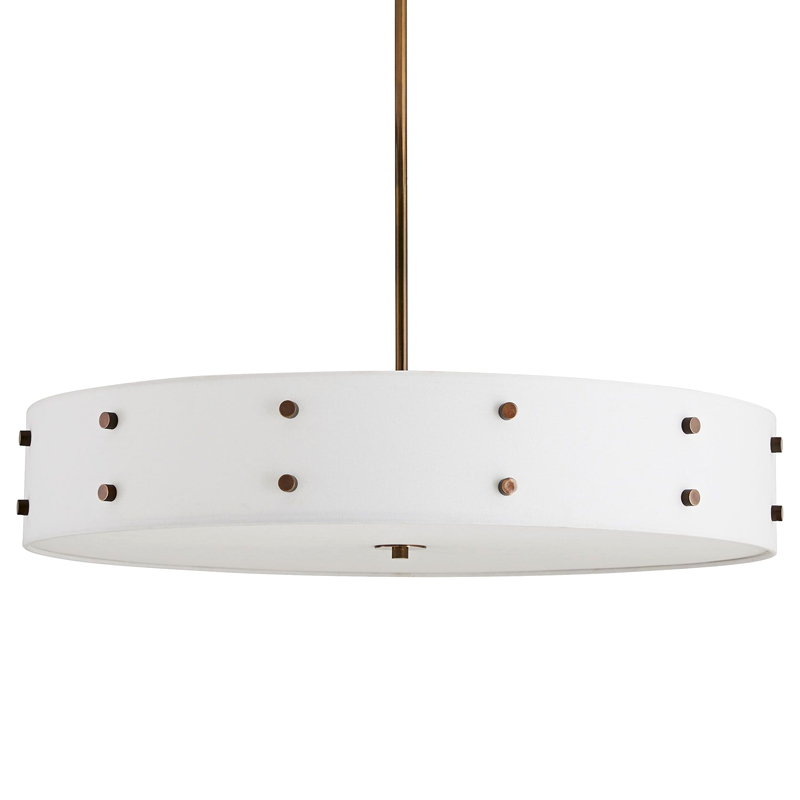Люстра Arteriors HOCKLEE CHANDELIER Коричневый Белый Люстра Arteriors HOCKLEE CHANDELIER Коричневый Белый в Челябинске | Loft Concept