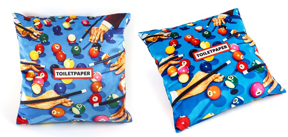 Подушка Seletti Cushion Snooker Toiletpaper Подушка Seletti Cushion Snooker Toiletpaper - Loft-Concept в Челябинске
