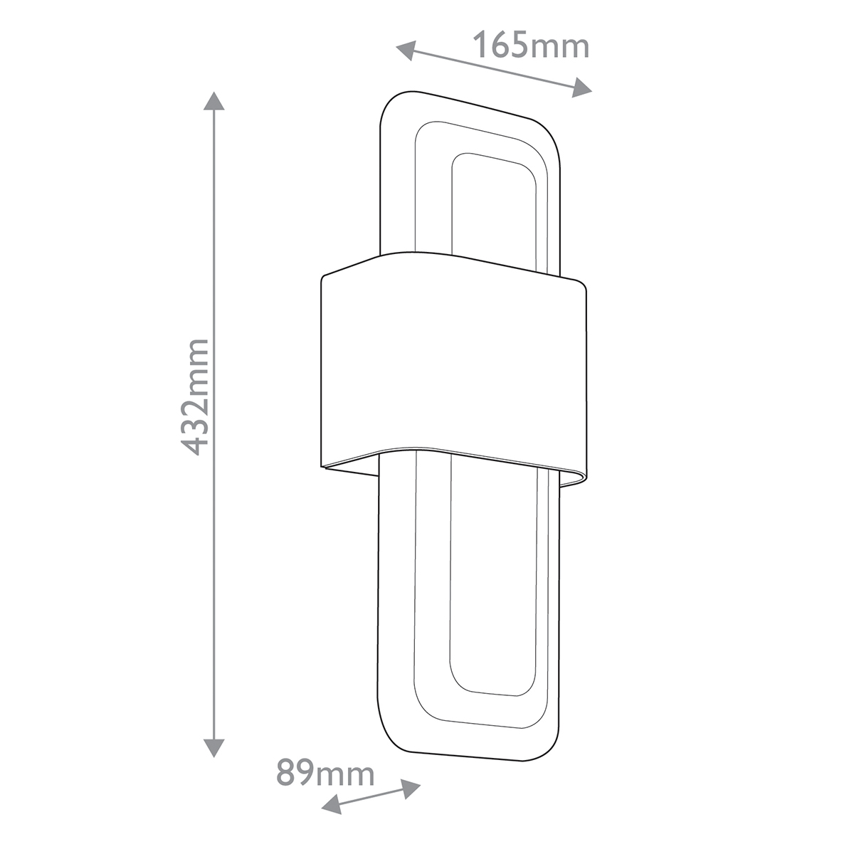 Бра с прямоугольным стеклянным плафоном Kichler в Челябинске