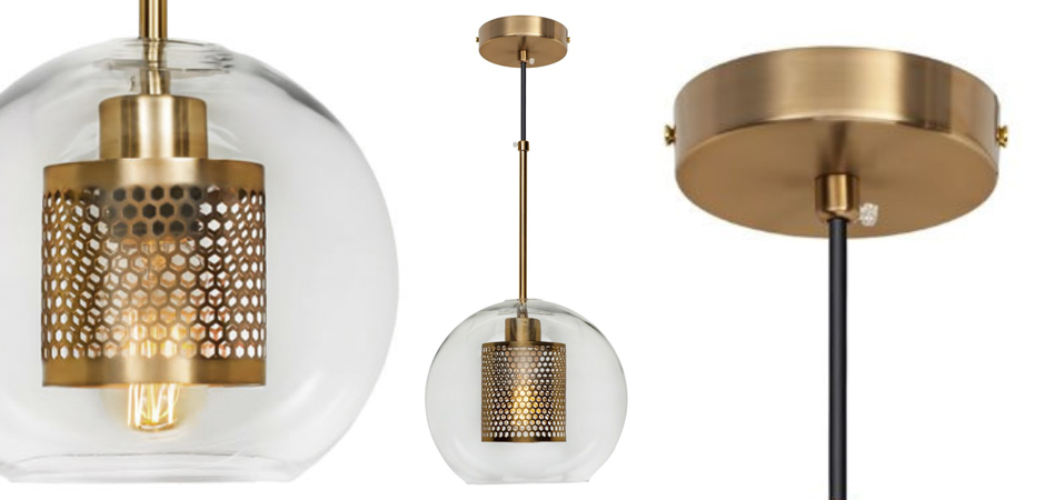 Perforated Vessel Pendant Lamp Gold Ball Perforated Vessel Pendant Lamp Gold Ball - Loft-Concept в Челябинске