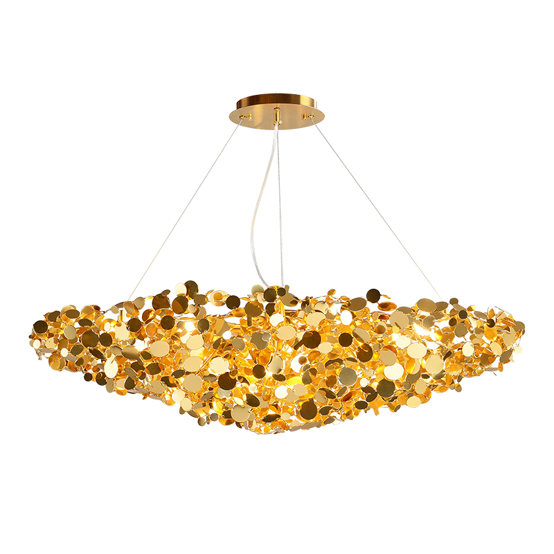 Люстра Godfreet Gold Chandelier Золотой Люстра Godfreet Gold Chandelier Золотой в Челябинске | Loft Concept