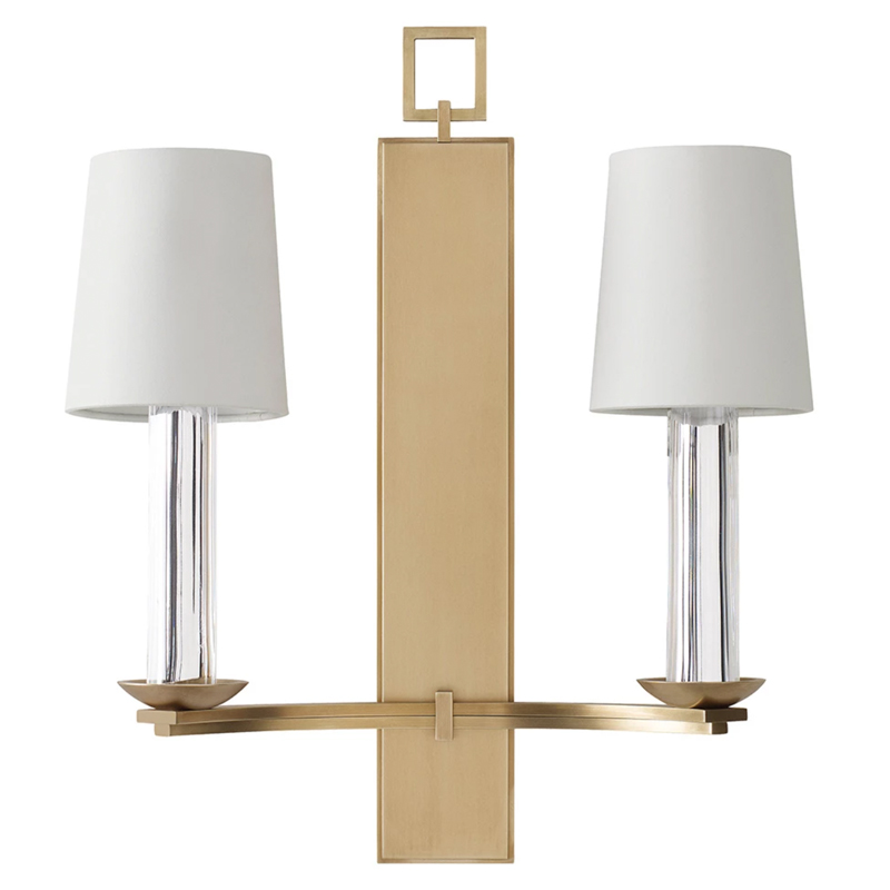 Бра Baker PH401 Trocadero Sconce Thomas Pheasant Белый Латунь Прозрачный Бра Baker PH401 Trocadero Sconce Thomas Pheasant Белый Латунь Прозрачный в Челябинске | Loft Concept