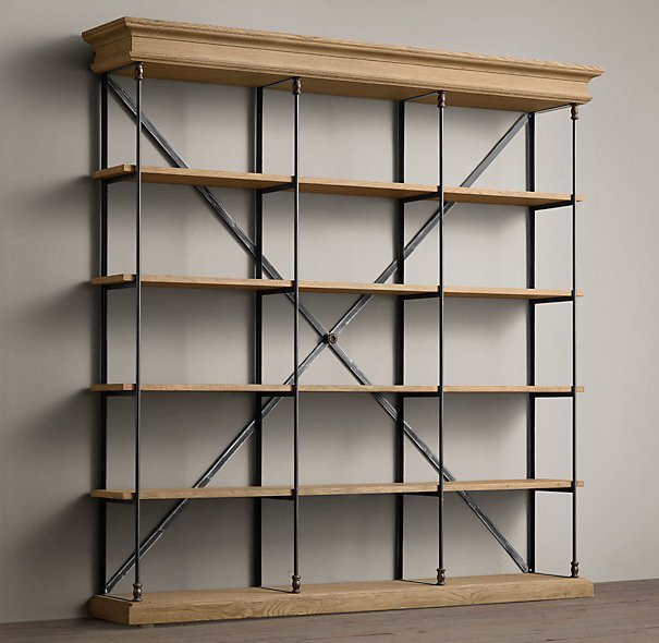 Стеллаж Old Oak Triple Белый дуб Стеллаж Old Oak Triple Белый дуб в Челябинске | Loft Concept