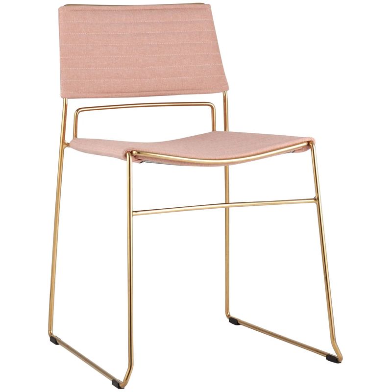 Стул Samuel Chair Розовый Розовый пастельный Золотой в Челябинске | Loft Concept 
