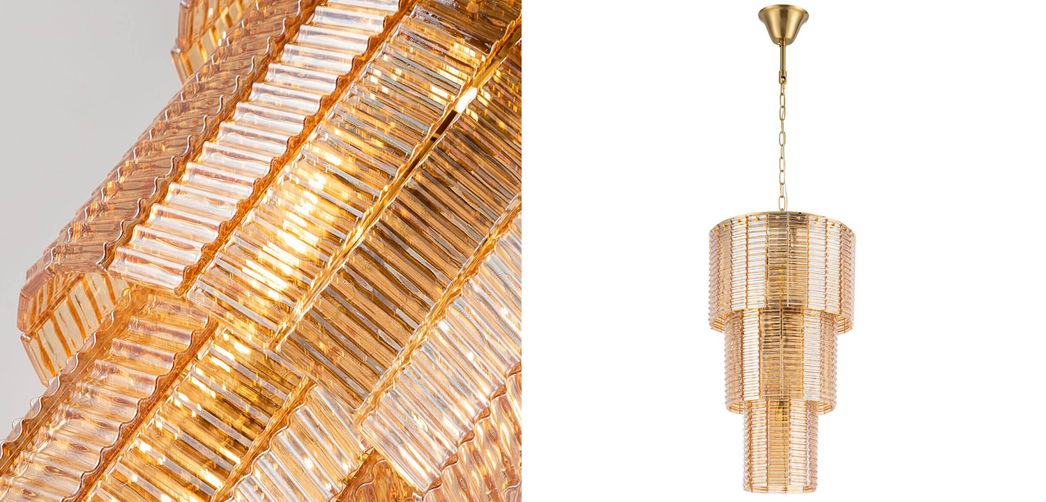 Люстра Branwen Amber Chandelier 41 - фото №1