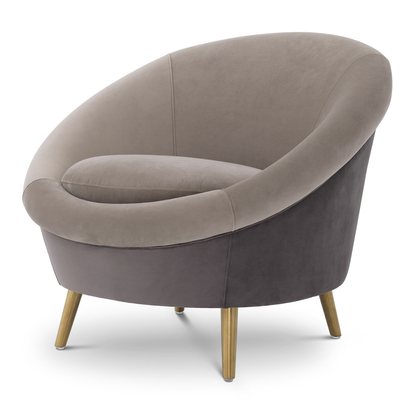 Кресло Eichholtz Chair Giulia Серый Латунь Кресло Eichholtz Chair Giulia Серый Латунь в Челябинске | Loft Concept
