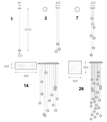 Bocci Led Crystal Glass Ball 1 в Челябинске