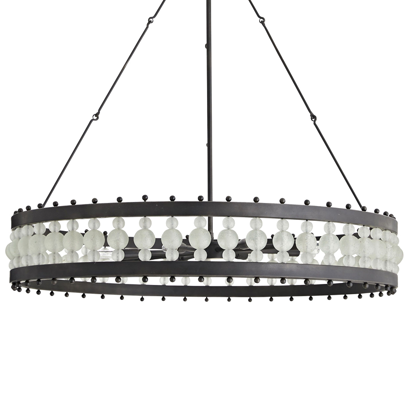 Люстра Arteriors ESME CHANDELIER Черный Прозрачный Люстра Arteriors ESME CHANDELIER Черный Прозрачный в Челябинске | Loft Concept