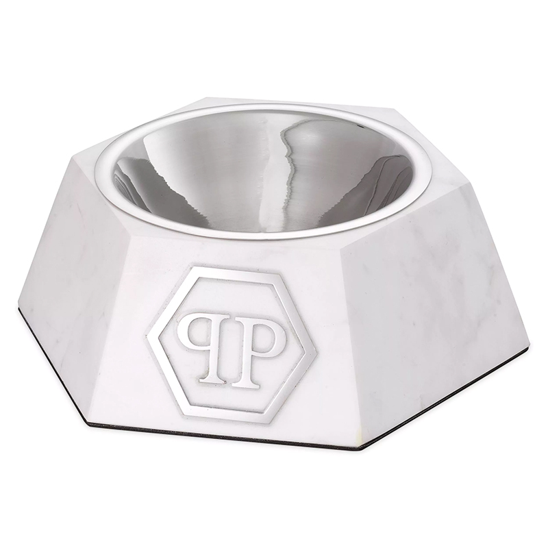 Миска для корма Dog Food bowl Nice L White Белый Сталь Миска для корма Dog Food bowl Nice L White Белый Сталь в Челябинске | Loft Concept