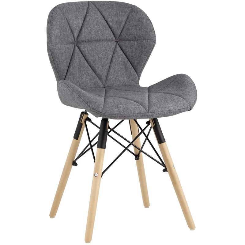 Стул Jeroen Chair Рогожка Серый Цвет Серый Древесина Черный Стул Jeroen Chair Рогожка Серый Цвет Серый Древесина Черный в Челябинске | Loft Concept