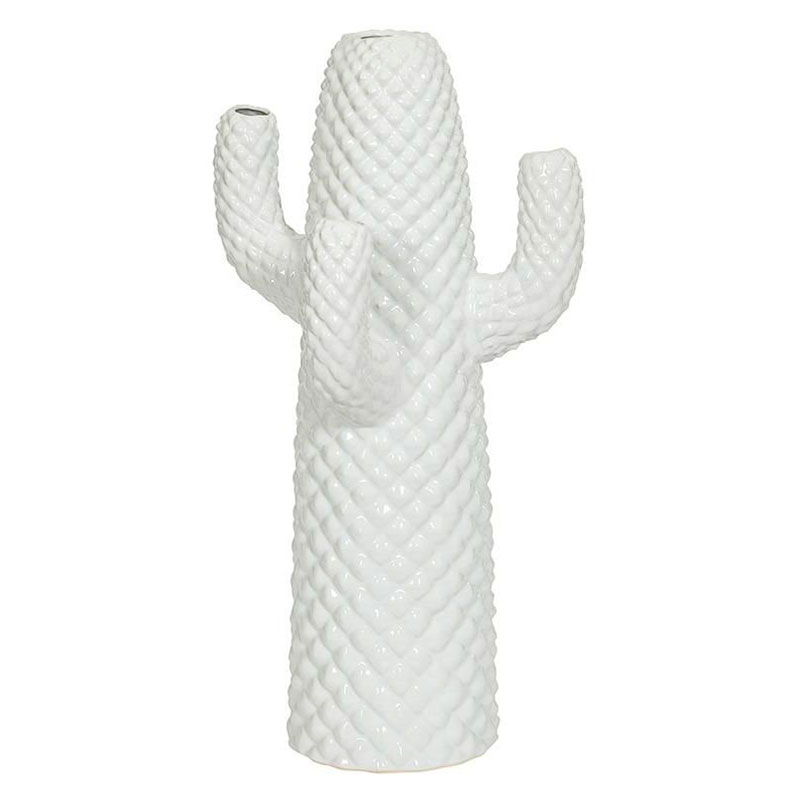 Фигурка керамика белый кактус большая White Cactus Белый Фигурка керамика белый кактус большая White Cactus Белый в Челябинске | Loft Concept