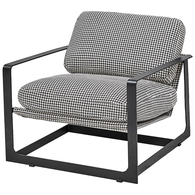 Кресло Elsinore Chair Черно-белый Черный Кресло Elsinore Chair Черно-белый Черный в Челябинске | Loft Concept