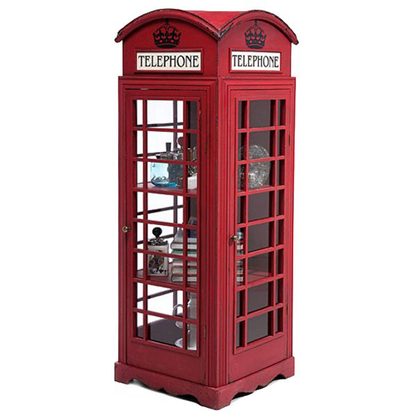 Витрина "Телефонная будка" London telephone box Красный (Red) Витрина "Телефонная будка" London telephone box Красный (Red) в Челябинске | Loft Concept