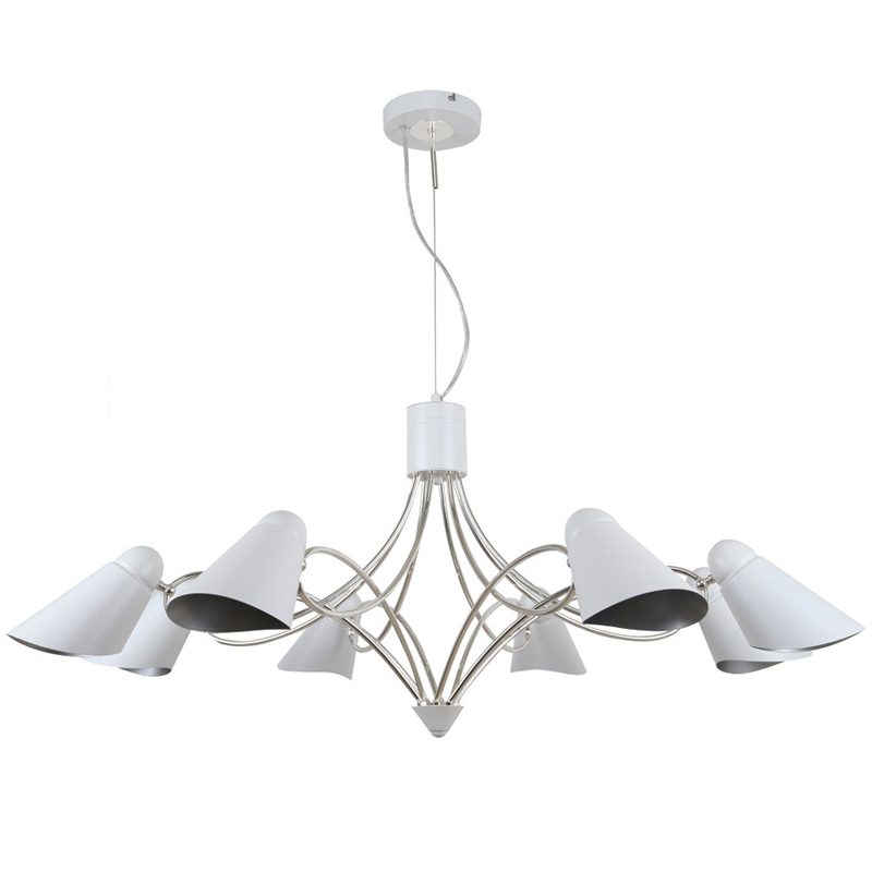 Люстра Silvi Chandelier Белый Серебряный Люстра Silvi Chandelier Белый Серебряный в Челябинске | Loft Concept