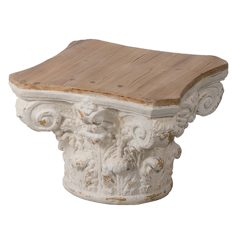 Приставной стол Ancient Roman Column Side Table Белый Приставной стол Ancient Roman Column Side Table Белый в Челябинске | Loft Concept