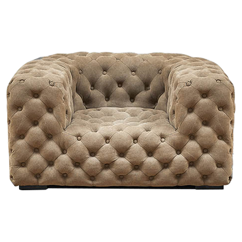 Кресло Soho Tufted Beige Armchair Бежевый Кресло Soho Tufted Beige Armchair Бежевый в Челябинске | Loft Concept