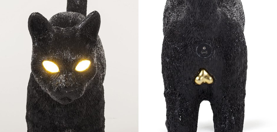 Лампа Seletti Jobby The Cat Black Лампа Seletti Jobby The Cat Black - Loft-Concept в Челябинске