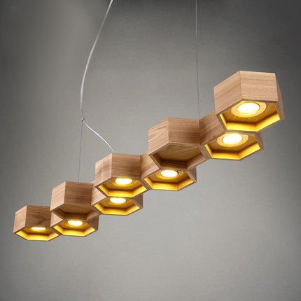 Люстра Honeycomb 7 Loft Wooden Ecolight Люстра Honeycomb 7 Loft Wooden Ecolight в Челябинске | Loft Concept