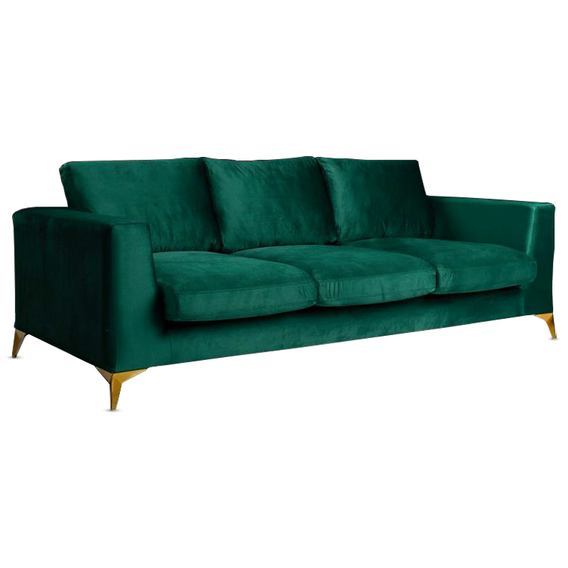 Диван Стокгольм Stockholm Sofa Изумрудный Золотой Диван Стокгольм Stockholm Sofa Изумрудный Золотой в Челябинске | Loft Concept