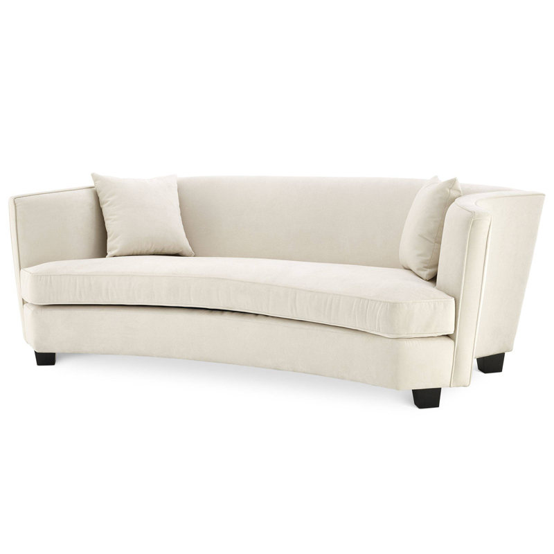 Диван Eichholtz Sofa Jiulietta 3 ivory ( слоновая кость ) Черный Диван Eichholtz Sofa Jiulietta 3 ivory ( слоновая кость ) Черный в Челябинске | Loft Concept