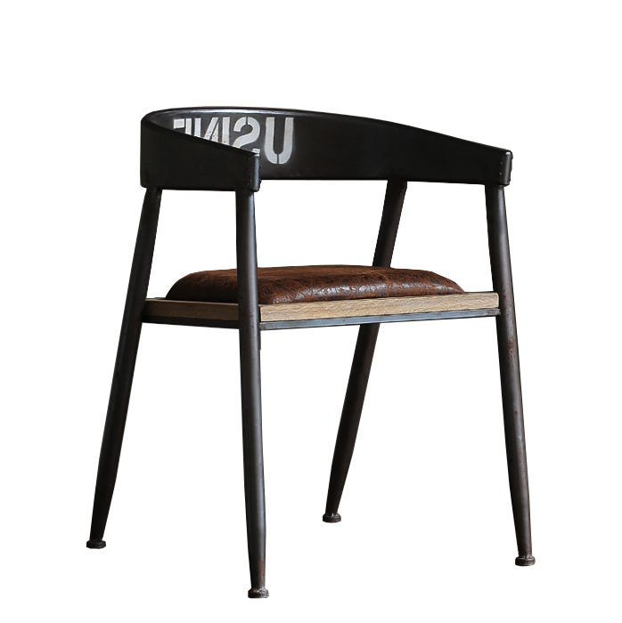 Стул Loft Armchair Industrial Коричневый Черный Стул Loft Armchair Industrial Коричневый Черный в Челябинске | Loft Concept